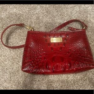 Red croc Brahmin, great condition, barely used